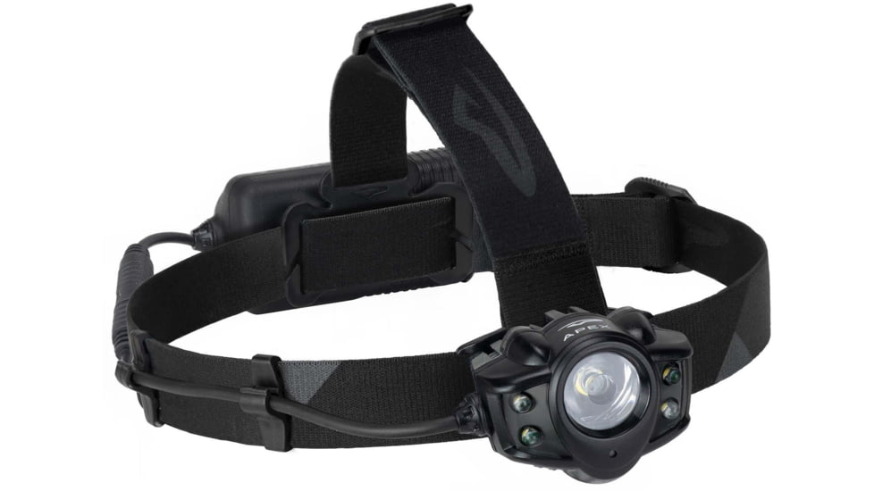 Princeton Tec APEX 550 Lumens Rechargeable Headlamp, Black/Dark Gray, APX20-RC-BK