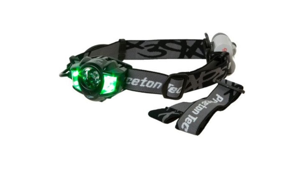 Princeton Tec Apex Pro Headlamp,Black, Green LEDs APXC-PRO-BKG