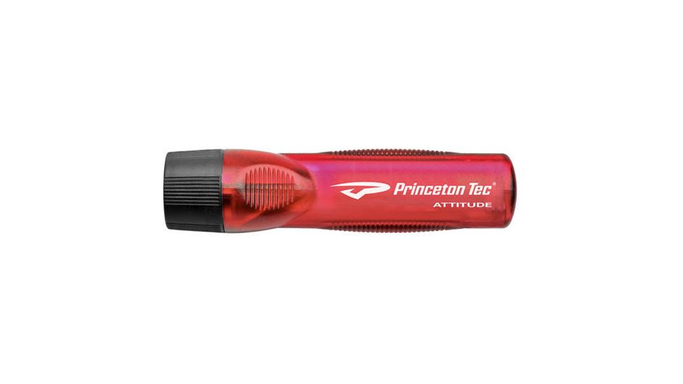 Princeton Tec Attitude LED Flashlight, Translucent Red