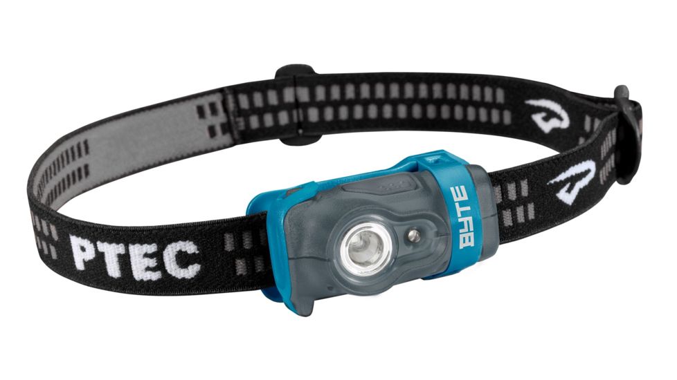 Princeton Tec Byte LED Headlamp, 100 Lumens, Blue/Gray, BYT90-BL