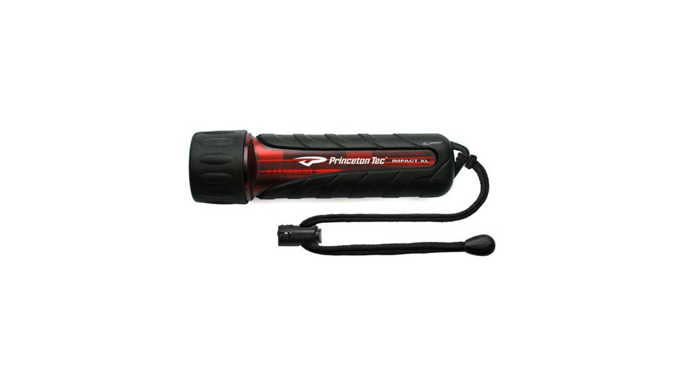 Princeton Tec Impact XL LED Flashlight, Translucent Red