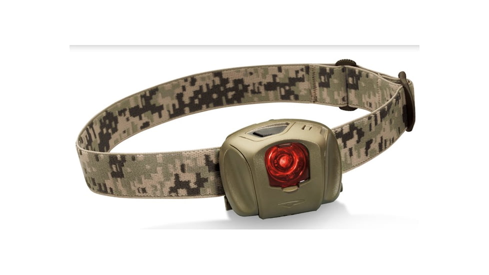 Princeton Tec Quad 3 AAA 45 Lumens LED Water Resistant Headlamp, Olive Drab