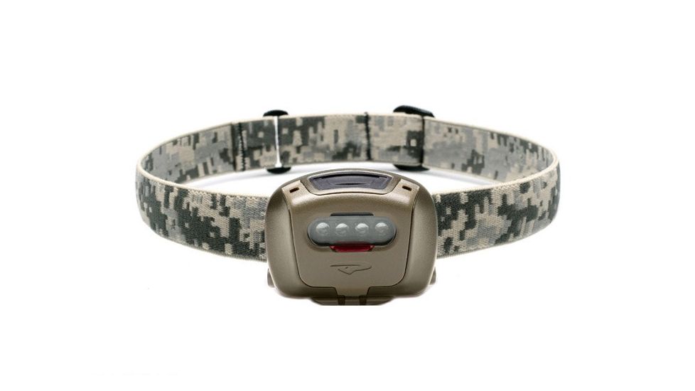 Princeton Tec Quad Tactical MPLS Headlamp w/ Interchangeable LED Lens Filter, Olive Drab, 60 Lumens QUAD-NOD-OD