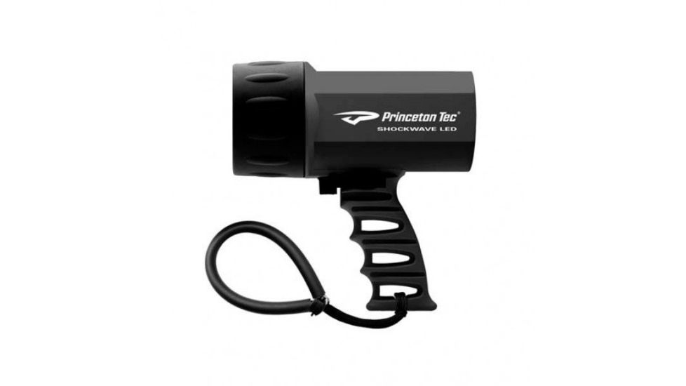 Princeton Tec Shockwave Flashlight, BLK, 400 lm, 8 x C Alkaline, TEC-8LR-BK