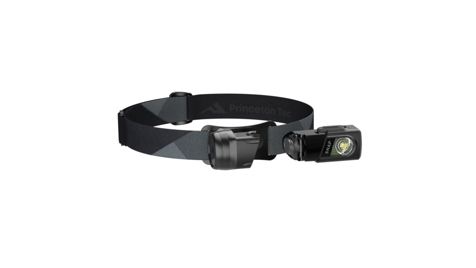 Princeton Tec Snap Solo 400 RW Headlamps, White Bulb, 400 Lumens, Black/Dark Gray, SNSOLO23-BK/DK