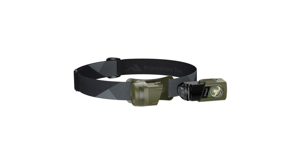Princeton Tec Snap Solo 400 RW Headlamps, White Bulb, 400 Lumens, Green/Dark Green, SNSOLO23-GR/DG