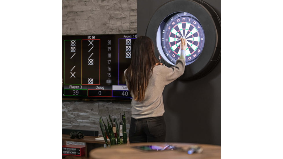 Prodigy Prodigy Auto Score Bristle Dartboard System, Black, D9000W