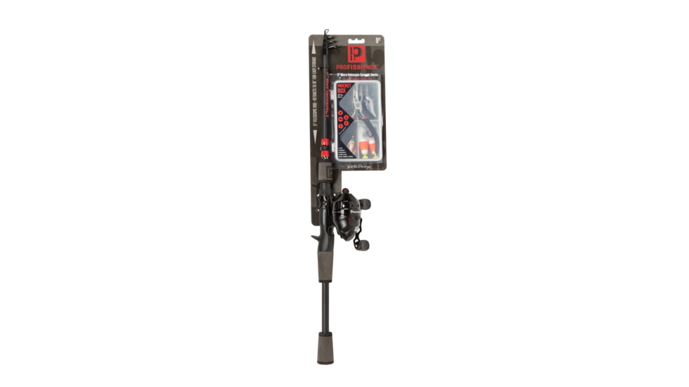 ProFISHiency 5 Micro Telescopic Spincast Combo with Pocket Tackle Box, Multicolor, PRO5SCTELE