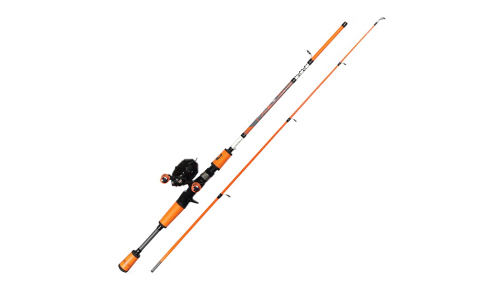 ProFISHiency 5ft Hi-Viz Orange Premium Micro Spincast Combo, Multicolor, PRO5SCOG-ROW