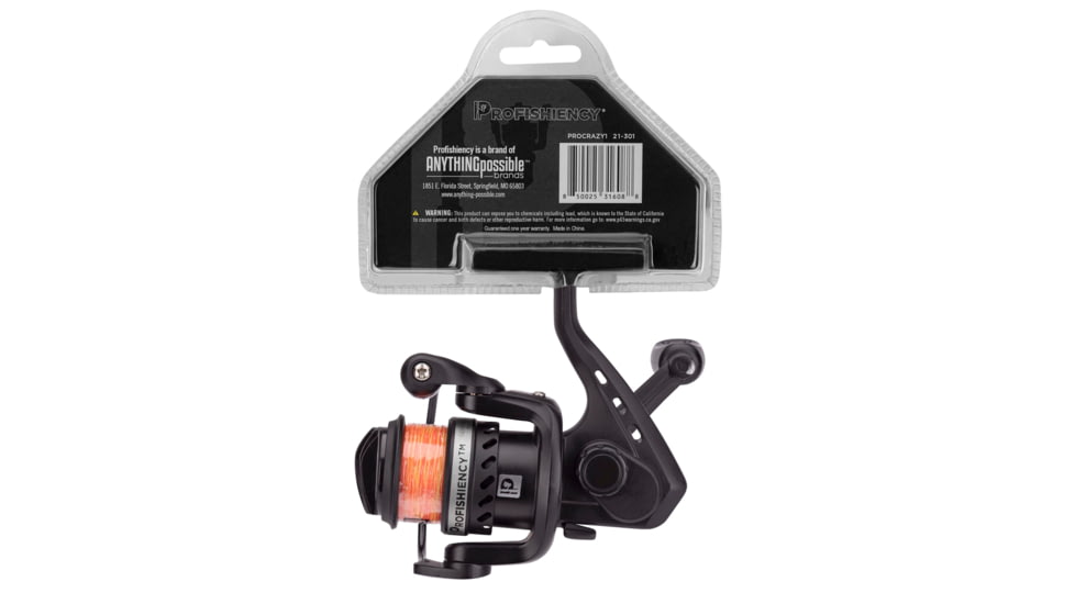 ProFISHiency Crazy Line Spinning Reel 1000 Size, Multicolor, PROCRAZY1