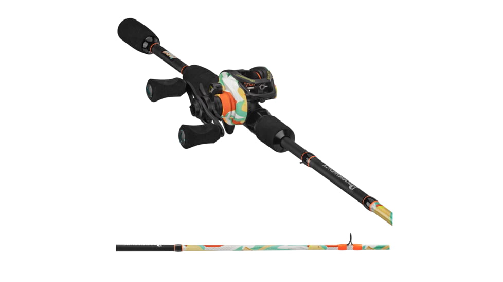ProFISHiency Next Gen Krazy Baitcast Combo, 5ft6in, 1pc, Medium Heavy, 5.6-1, 9+1, Black, KRZYNGBLK56BC