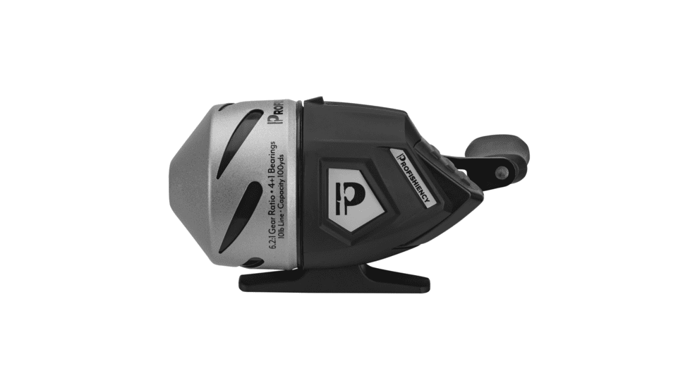 ProFISHiency Sniper Economy Spincast Reel, 6.2-1, 4+1, Black/Silver, SNIPEREREEL-C