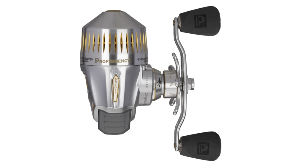 ProFISHiency Sniper Spincasting Reel, 6.5:1, 12+1, Right, Silver, SNIPERRS