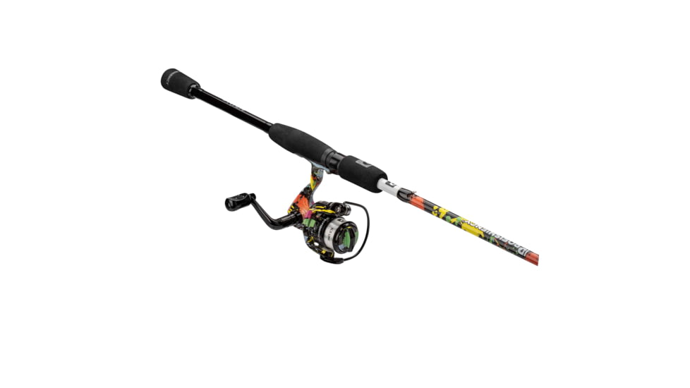 ProFISHiency Splat Spinning Combo with Lures, 2pc, Multicolor, PRO56SPINSPLAT
