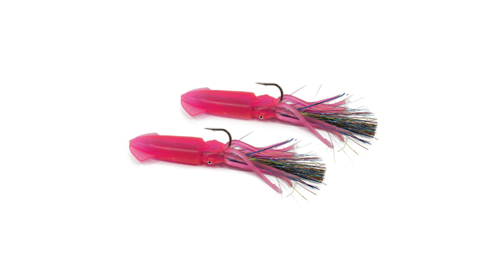 Promar 2 Hook Rock Cod Squirts Rig - Jumbo - PINK GLOW, SB-711PG