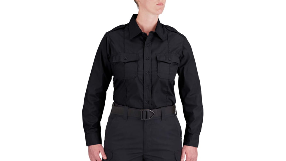 Propper Duty Ripstop Long Sleeve Shirt - Womens, Midnight Navy, M, F533950414M