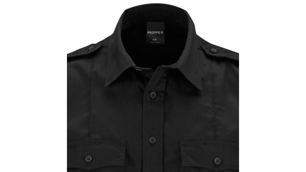 Propper Duty Ripstop Short Sleeve Shirt - Womens, Black, 4XL, F5337500014XL