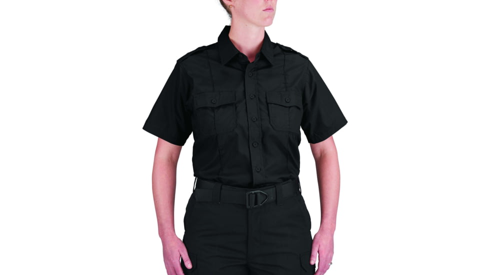 Propper Duty Ripstop Short Sleeve Shirt - Womens, Black, 4XL, F5337500014XL