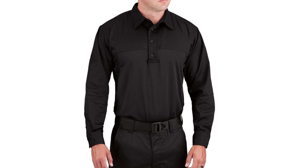 Propper Duty Uniform Armor Long Sleeve Shirt - Mens, Black, 3XL, Regular, F5387500013XL2