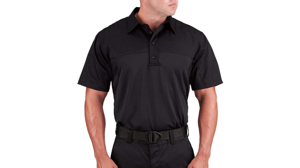 Propper Duty Uniform Armor Short Sleeve Shirt - Mens, Black, L, F538150001L