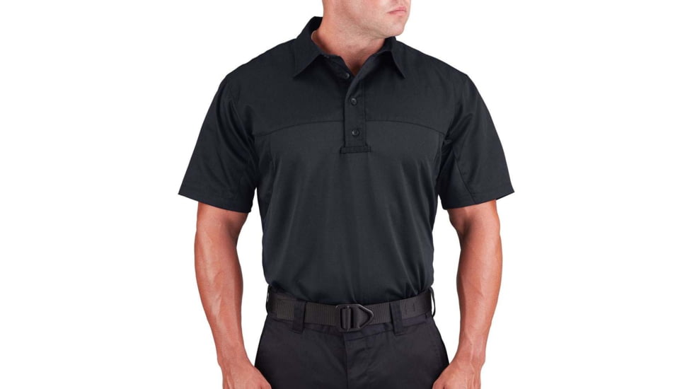 Propper Duty Uniform Armor Short Sleeve Shirt - Mens, Midnight Navy, M, F538150414M