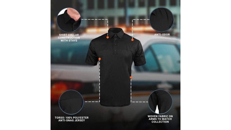 Propper Duty Uniform Armor Short Sleeve Shirt - Womens, Black, L, F581150001L