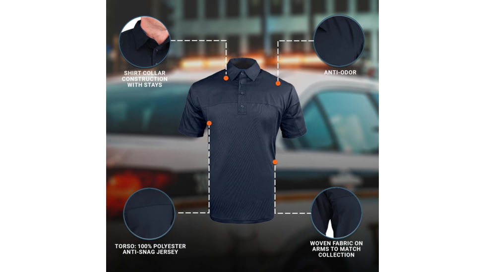 Propper Duty Uniform Armor Short Sleeve Shirt - Womens, Midnight Navy, XXL, F581150414XXL