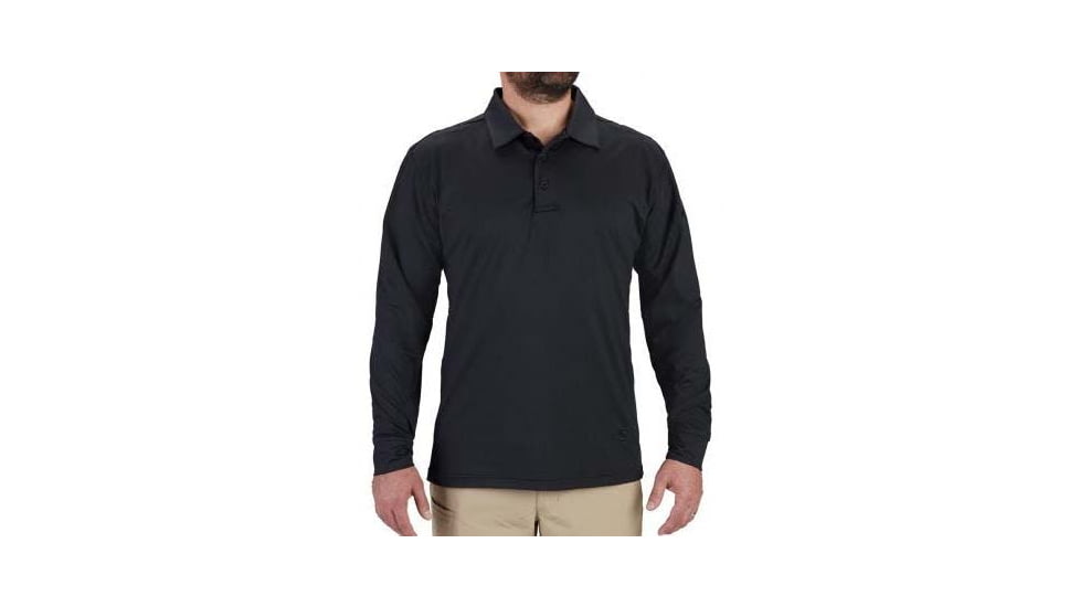Propper EdgeTec Long Sleeve Polo - Mens, LAPD Navy, S, F58245M450S
