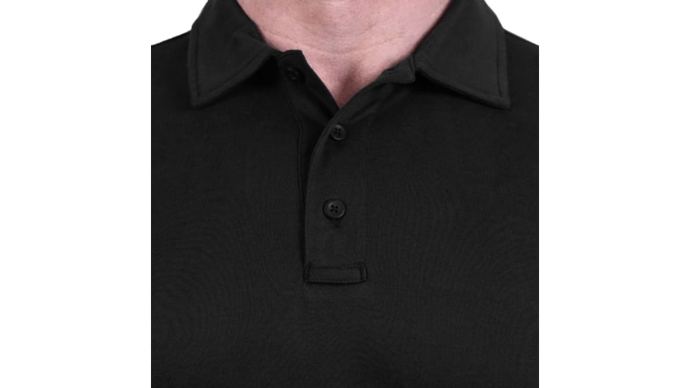 Propper Uniform Cotton Long Sleeve Polo - Womens, Black, XS, F58235N001XS