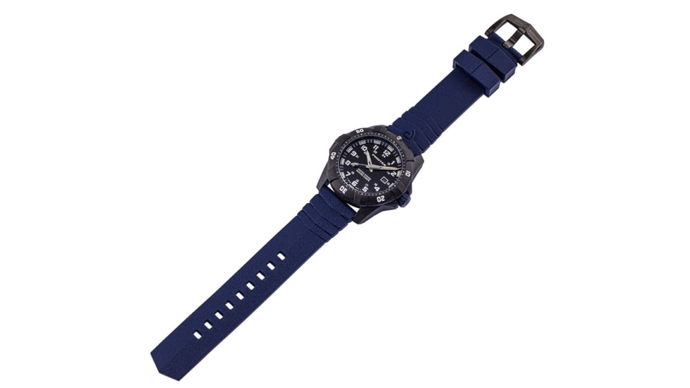 ProTek Carbon USMC Dive Watch, Carbon Case/Black&amp;Blue Dial/Blue Strap, One Size, PT1013B