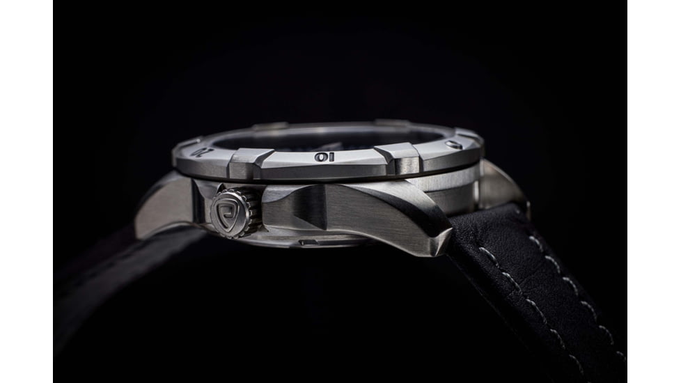 ProTek Steel Dive Watch, SS Case/Black Dial/Black Strap, One Size, PT2001