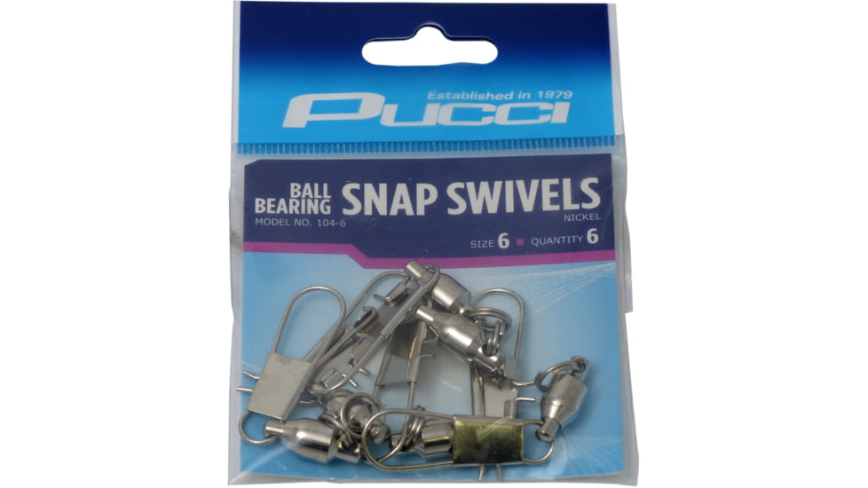 Pucci Ball Bearing Swivel w/Interlock Snaps