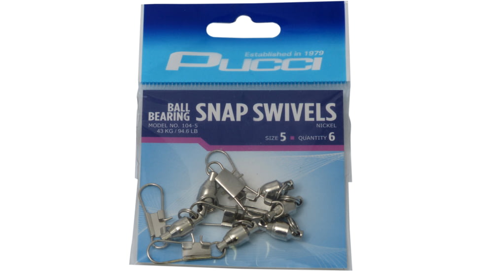 Pucci Ball Bearing Swivel w/Interlock Snaps