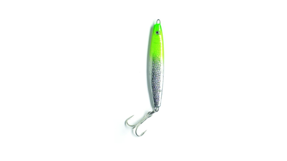 Pucci Chovy Jig 2 oz, Chrome/Chartreuse, PUC2-10-D060-CH.C