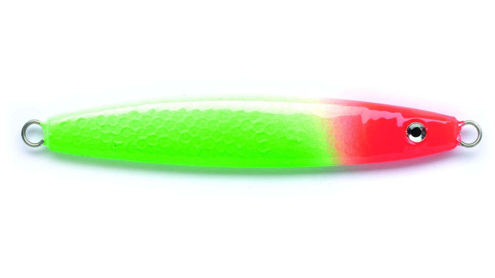 Pucci Chovy Jig, 3 oz, Green Glow Red Head, PUC3-18-D080-H.ORCHT