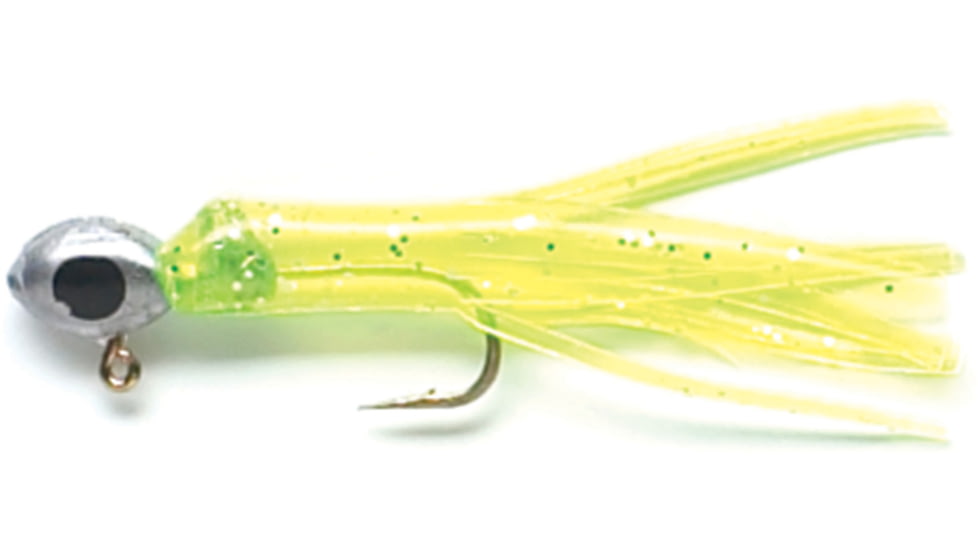 Pucci Mini Jig 1/16oz Chartreuse/Glitter 3pk, MJ116-014