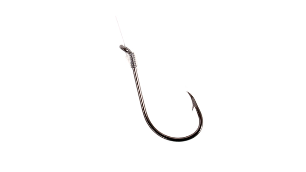 Pucci Snelled Nickel Hook, Octopus, Size 6/0, 6 Per Pack, 300H-6/0