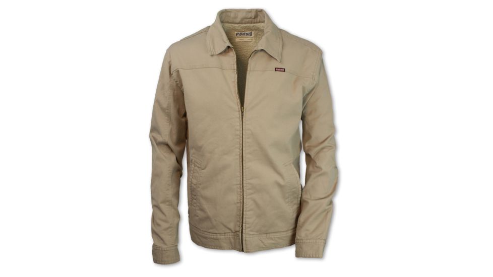 Purnell Canvas Sherpa-Lined Jacket - Mens, Tan, M, 347002-TAN-M