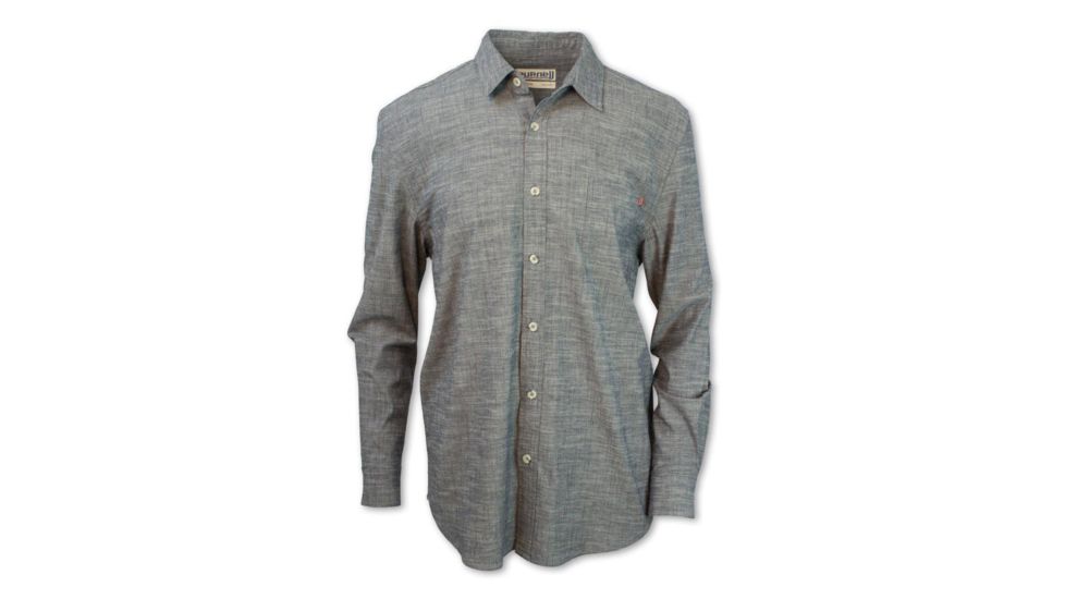 Purnell Classic Chambray Shirt - Mens, Dark Indigo, Medium, 10104547-401-M