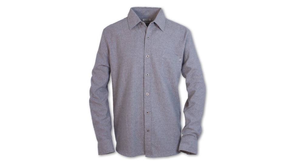 Purnell Denton Heathered Flannel - Mens, Grey, S, 10104569-GREY-S