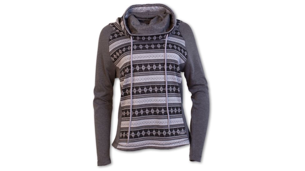 Purnell Fair Isle Cowl Neck Sweater - Womens, Blk/White, M, 10208550-BLK/WHITE-M