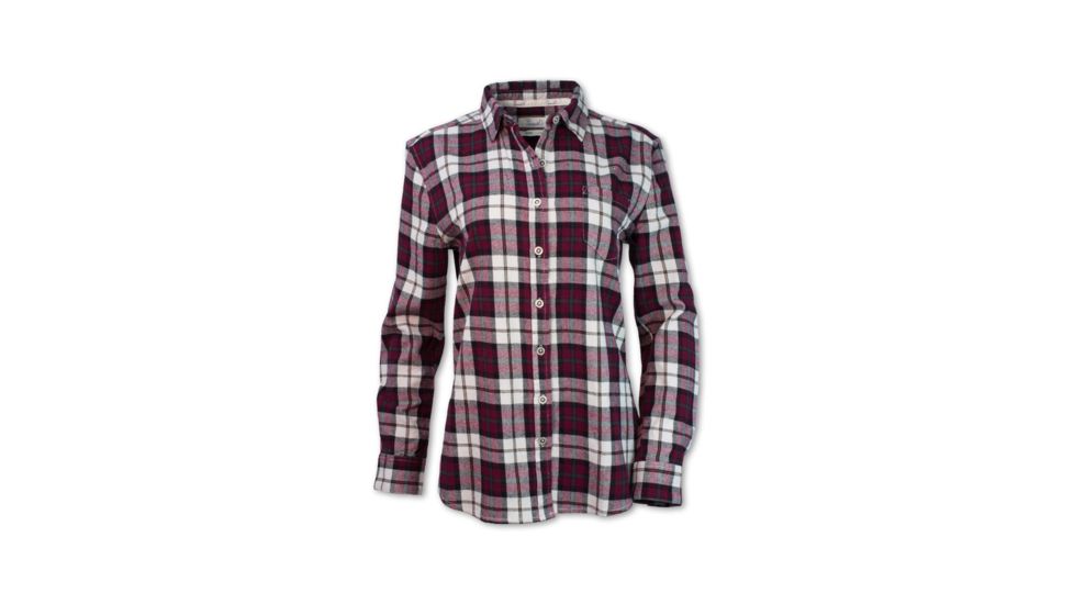 Purnell Maroon Flannel Shirt - Womens, Maroon, Medium, 10204602-501-M