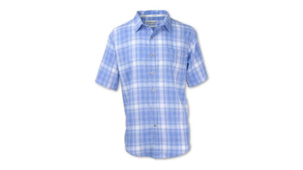 Purnell Provence Quick Dry Plaid - Mens, Light Blue, Small, 10104629-432-S