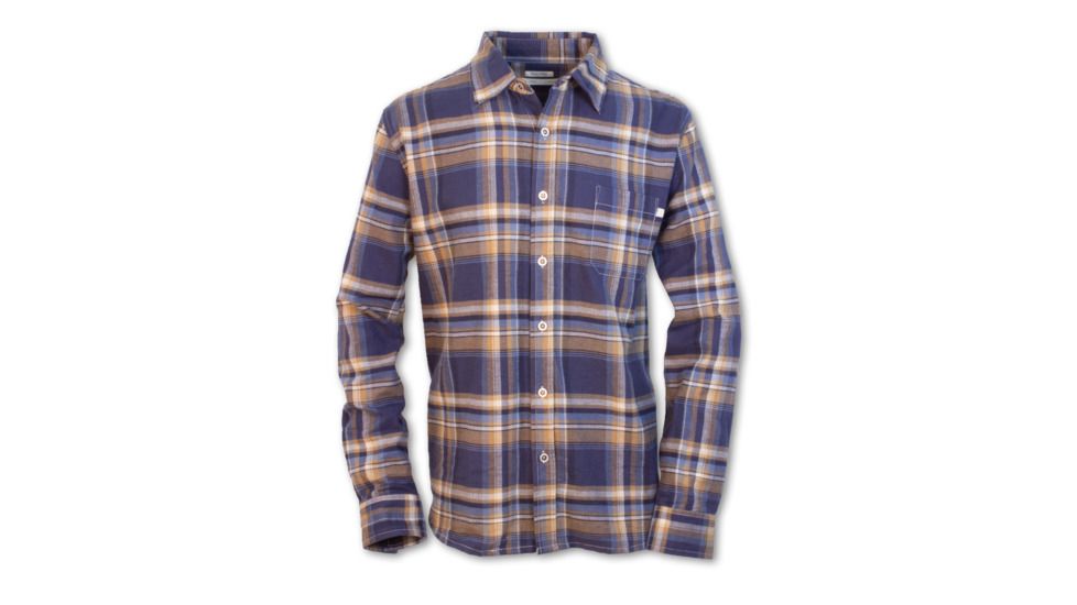 Purnell Twisted Yarn Flannel - Mens, Navy/Tan, S, 10104570-NAVY/TAN-S