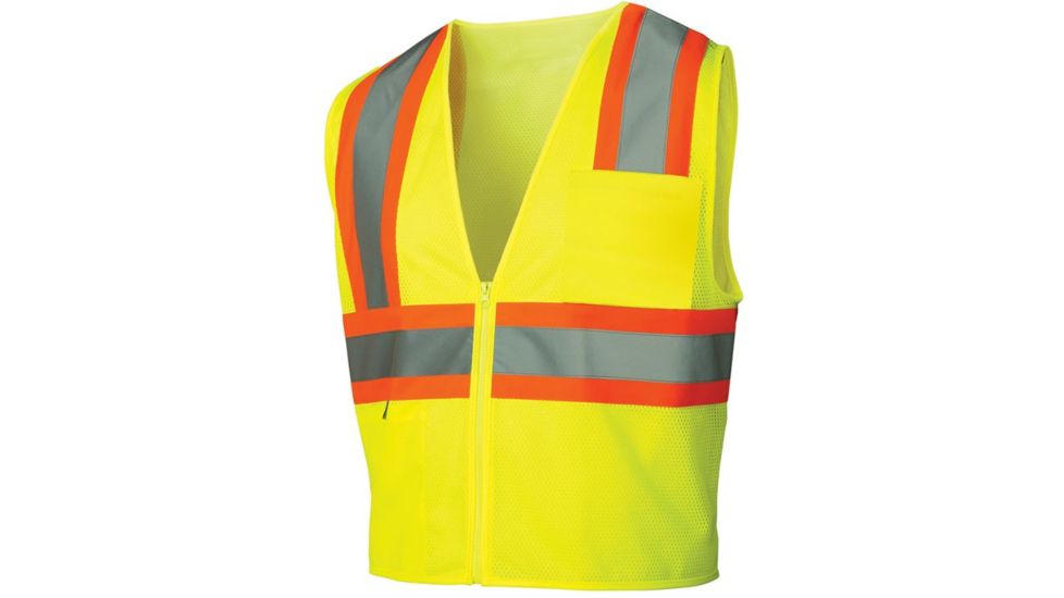 Pyramex Lumen-X Hi-Vis Vest, Hi-Vis Lime, X2 RVZ2210X2