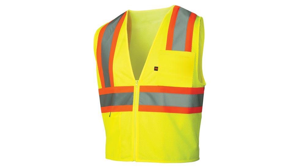 Lumen X Vest, Flame Retardant, Hi-Vis Lime, 4X Large