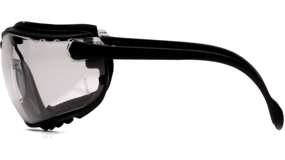 Pyramex V2G Safety Glasses w/Clear H2MAX Anti-Fog Lens, Black, GB1810STM
