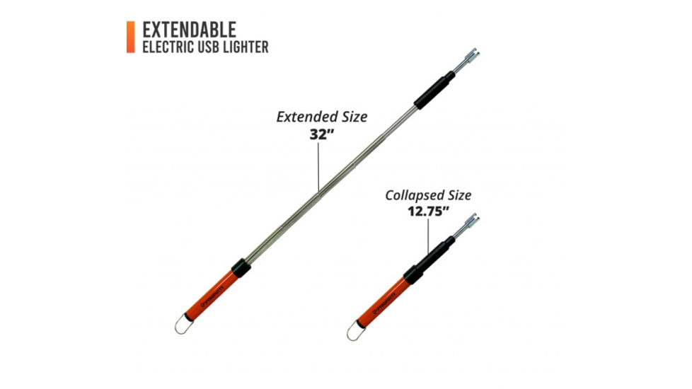 Pyro Putty Extendable Flexible ARC Lighter, Silver, 12-30in, PPTFL