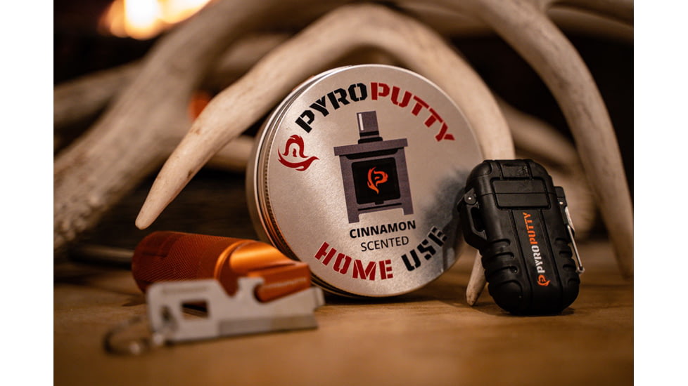 Pyro Putty Home Use Is An In-Home Fire Starter w/ Cinnamon scent, Maroon, 2oz, PP2OZH