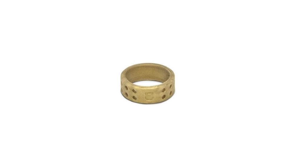 QALO Womens Perforated Silicone Ring, Gold